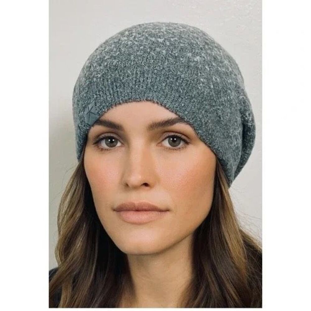 Barefoot Dreams cozy light chic beanie Smokey fog